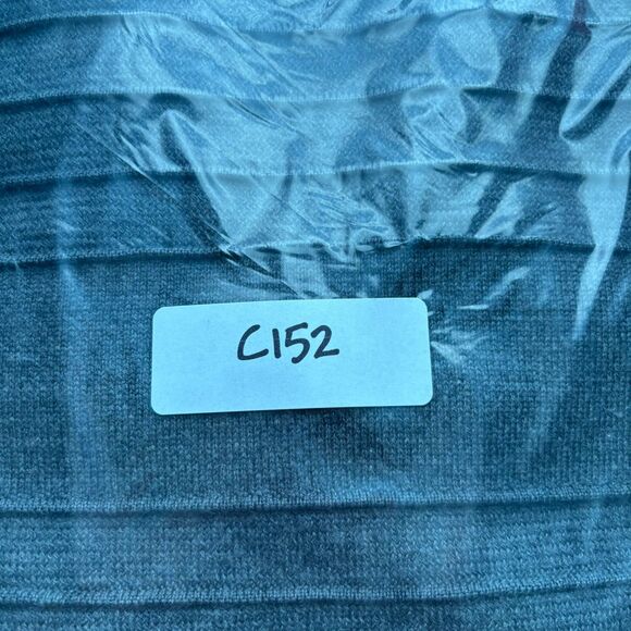 Talbots Sweater Cardigan 100% Merino Wool Open Front Fringe Gray Petite S/M C152 - Picture 8 of 8